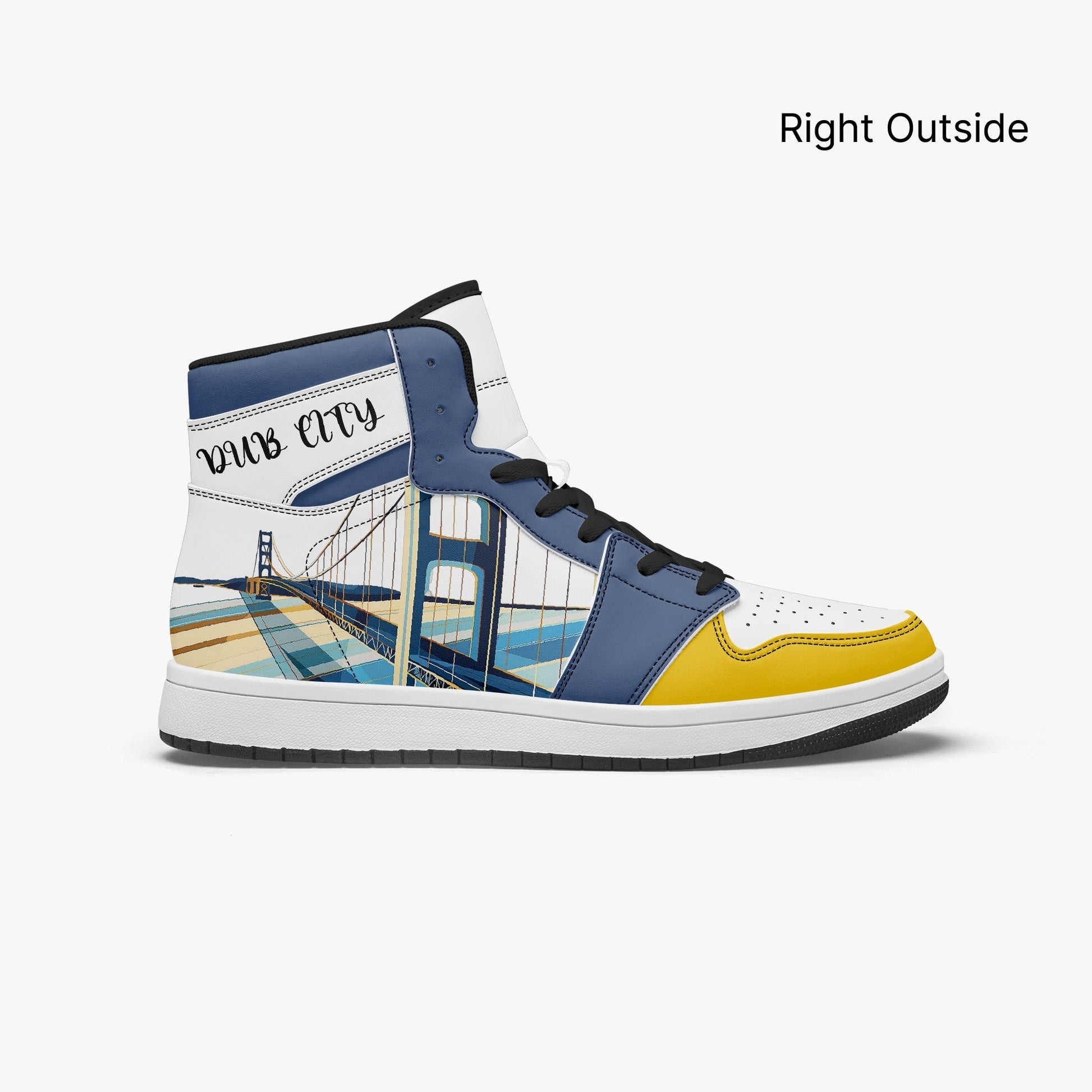 AJ1 High-Top Leather Sneakers