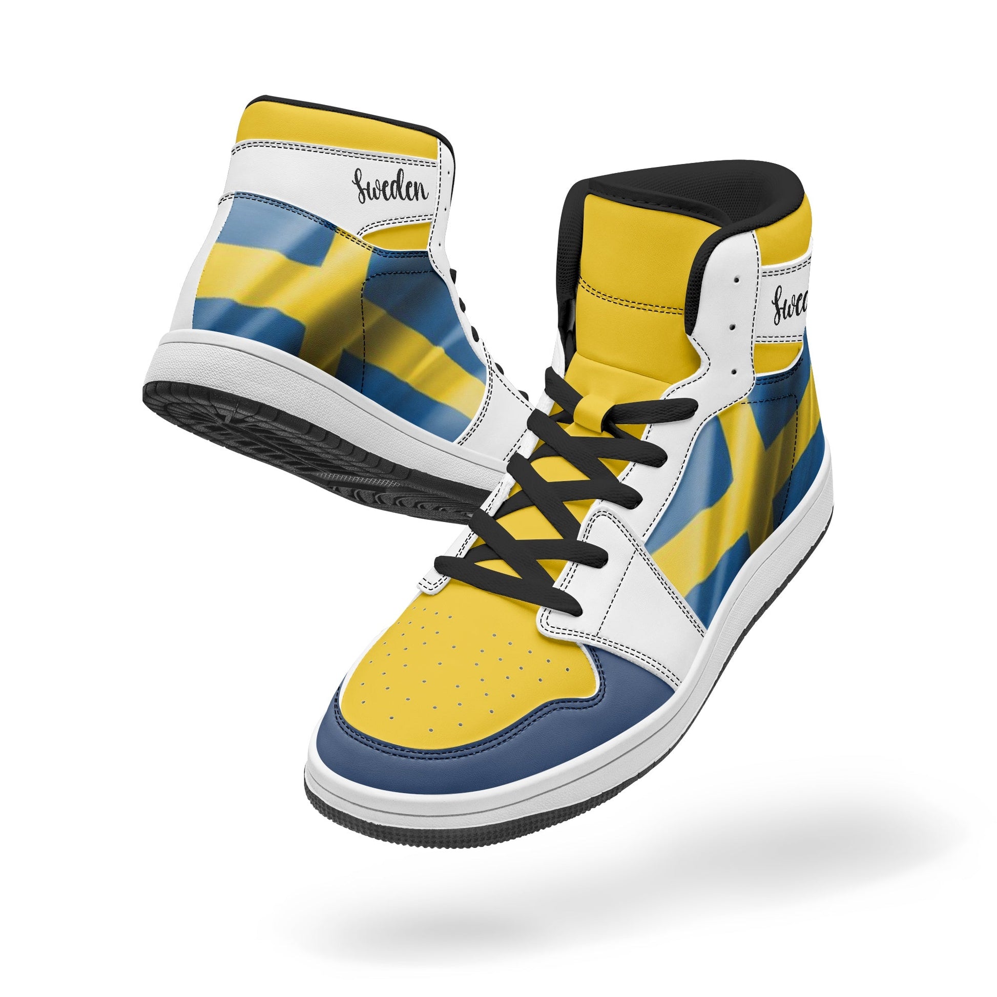 AJ1 High-Top Leather Sneakers