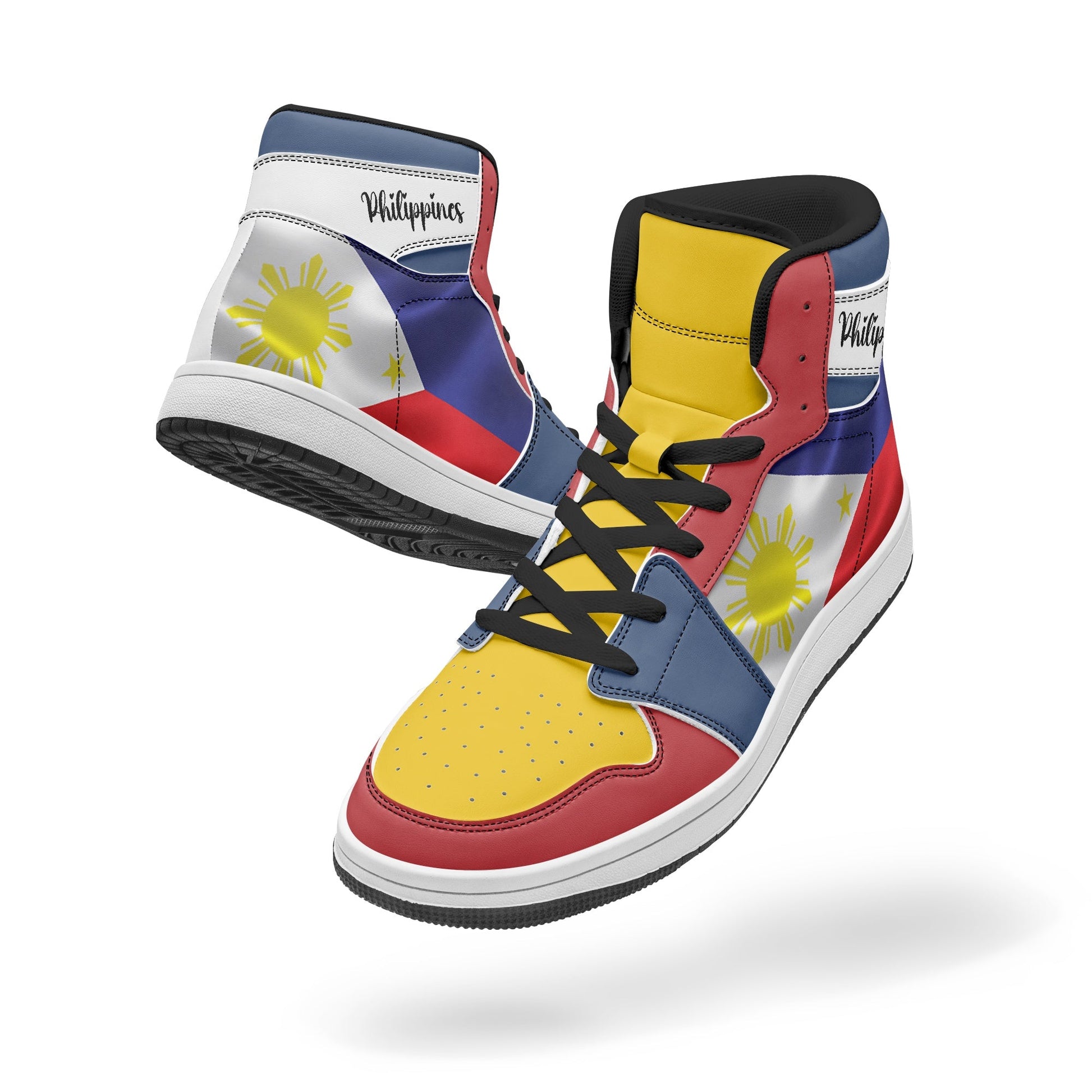 AJ1 High-Top Leather Sneakers