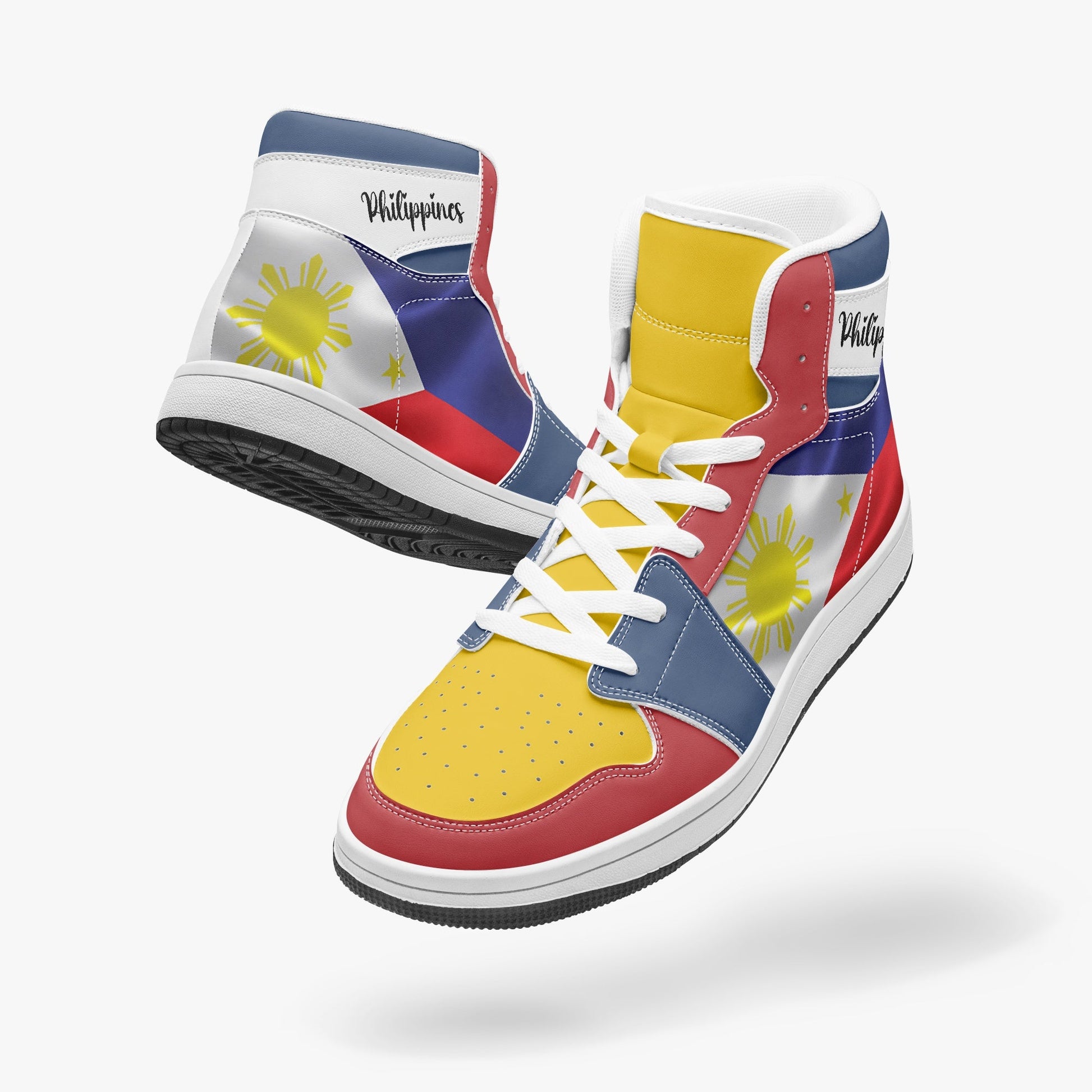 AJ1 High-Top Leather Sneakers