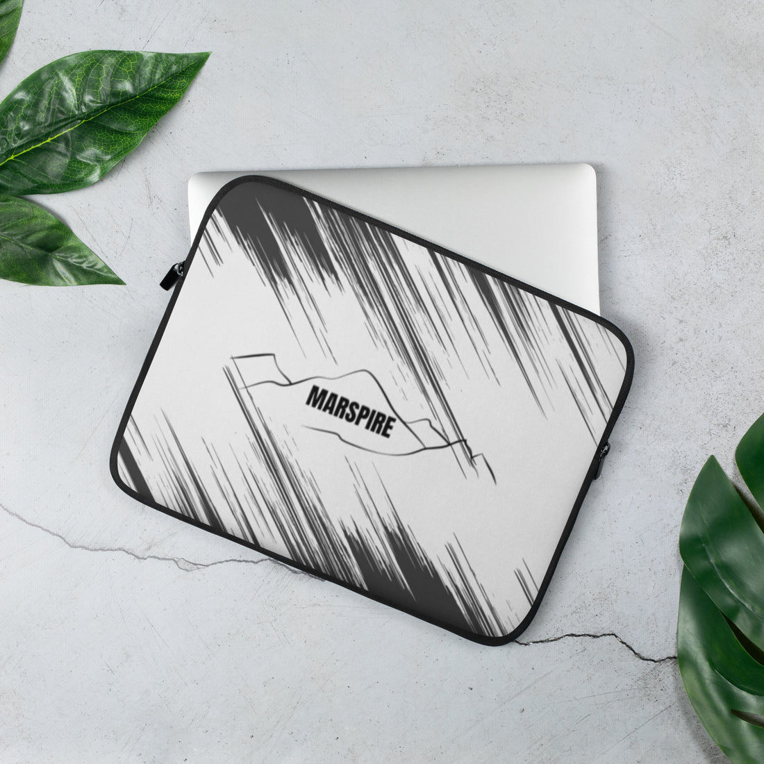 view of a water-resistant laptop sleeve