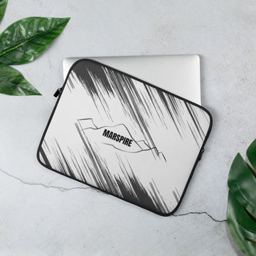 view of a water-resistant laptop sleeve