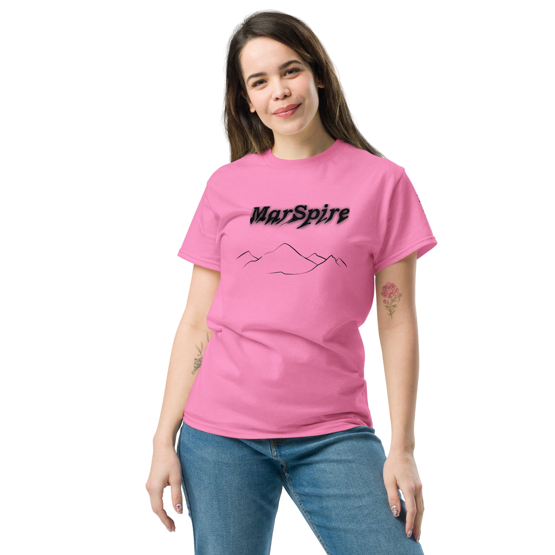 front view of azalea classic tee