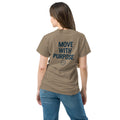 back view of brown savana classic tee