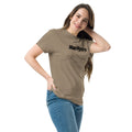 woman wearing brown savana classic tee