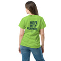 back view of lime classic tee