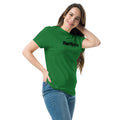 woman wearing turf green classic tee