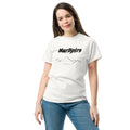 front view of white classic tee