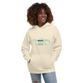 lightweight hoodie in bone colour - side view