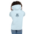 lightweight hoodie in sky blue - back view