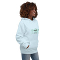 lightweight hoodie in sky blue - side view