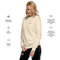 left view of bone long sleeve sweatshirt