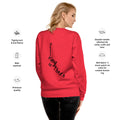 back view of team red long sleeve sweatshirt