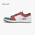 right inside view of low-top sneakers - black