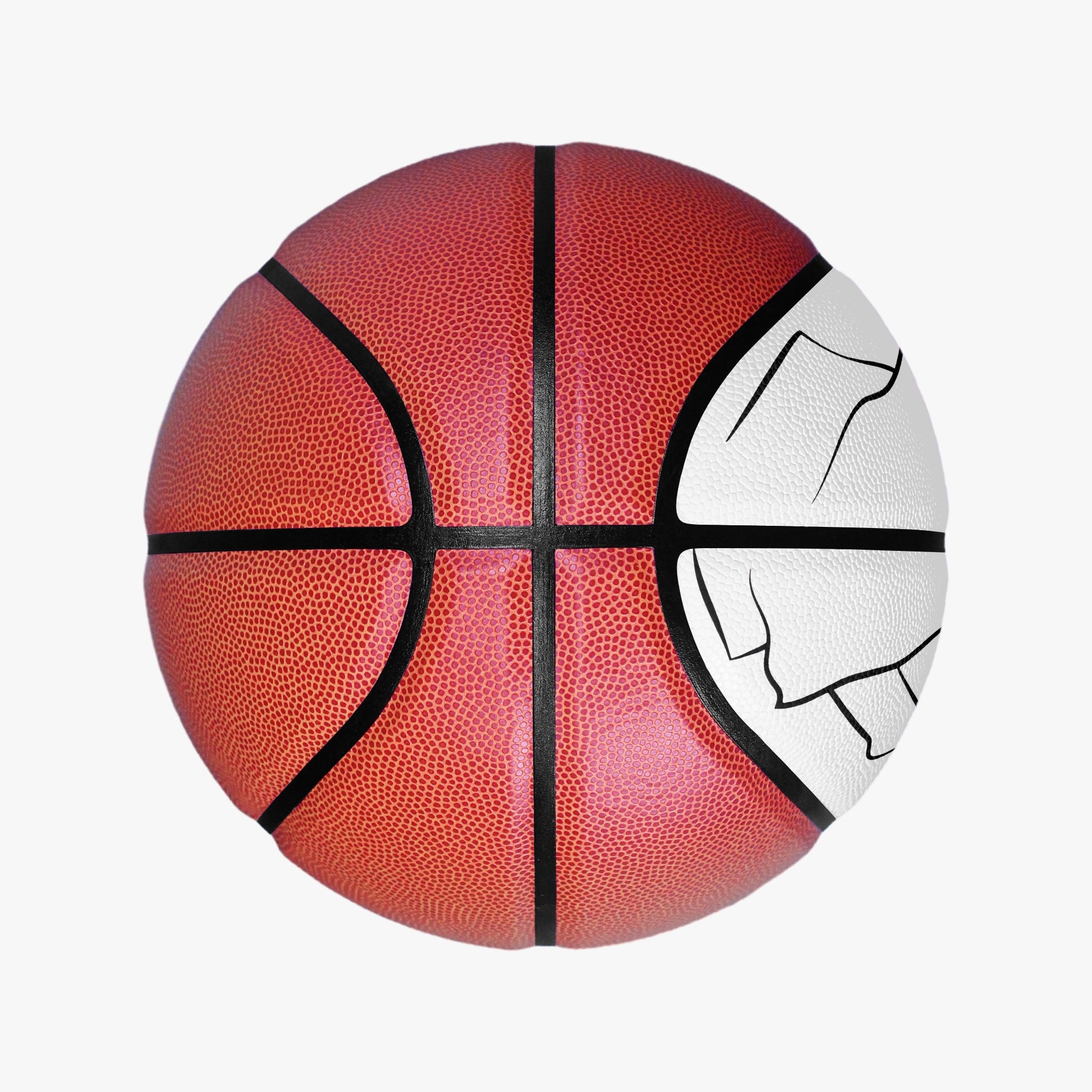marspire leather basketball - top view