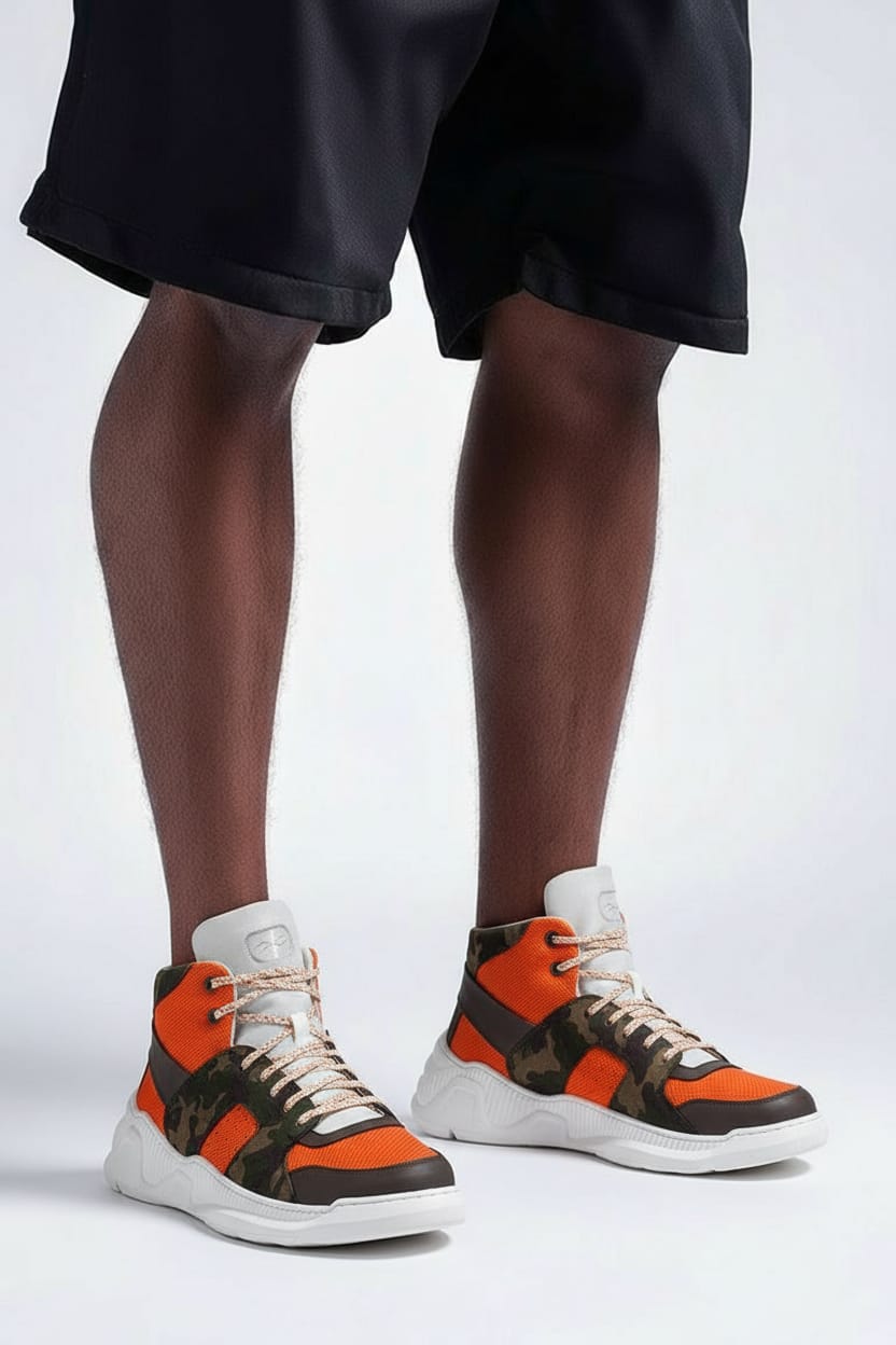 🔥 MarSpire “Blaze Camo” Hybrid High-Top – Limited Edition