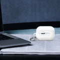 white case for airpods with key ring