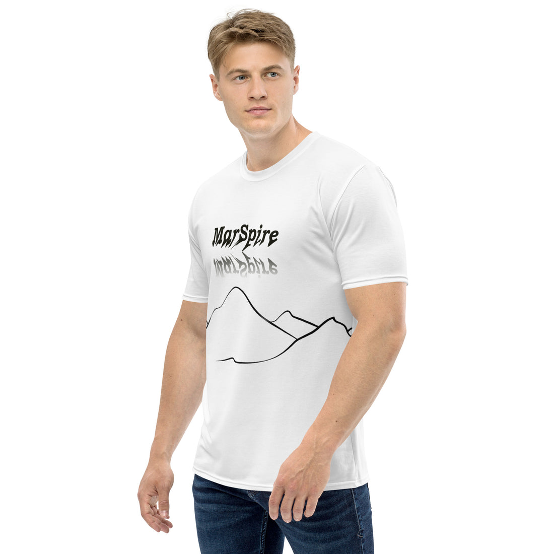 man wearing men's crewneck																						