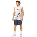 person wearing youth basketball jersey