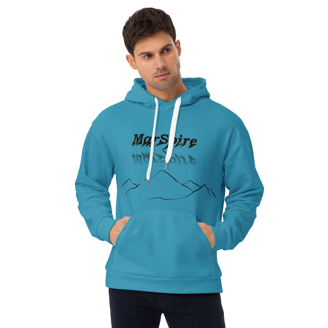back view of pullover hoodie sweatshirt