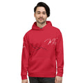 man wearing red popover hoodie - front