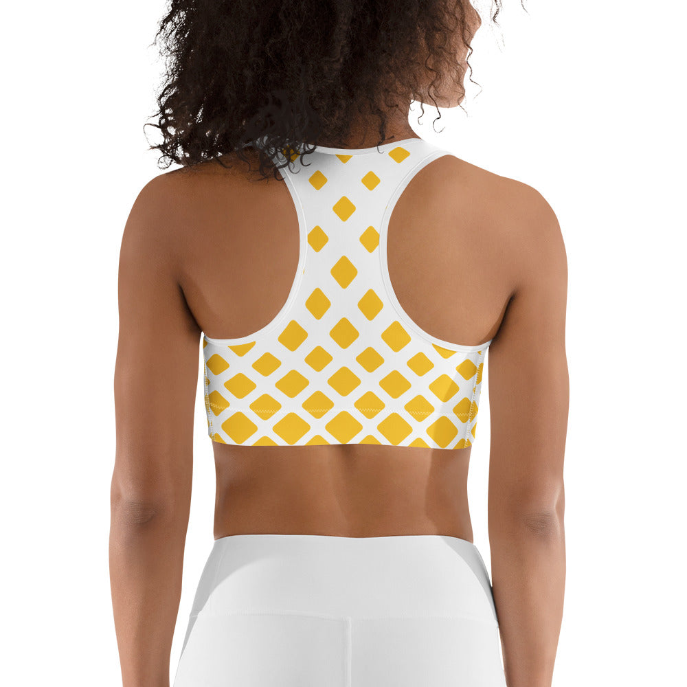 back view of seamless sports bra