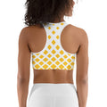 back view of seamless sports bra