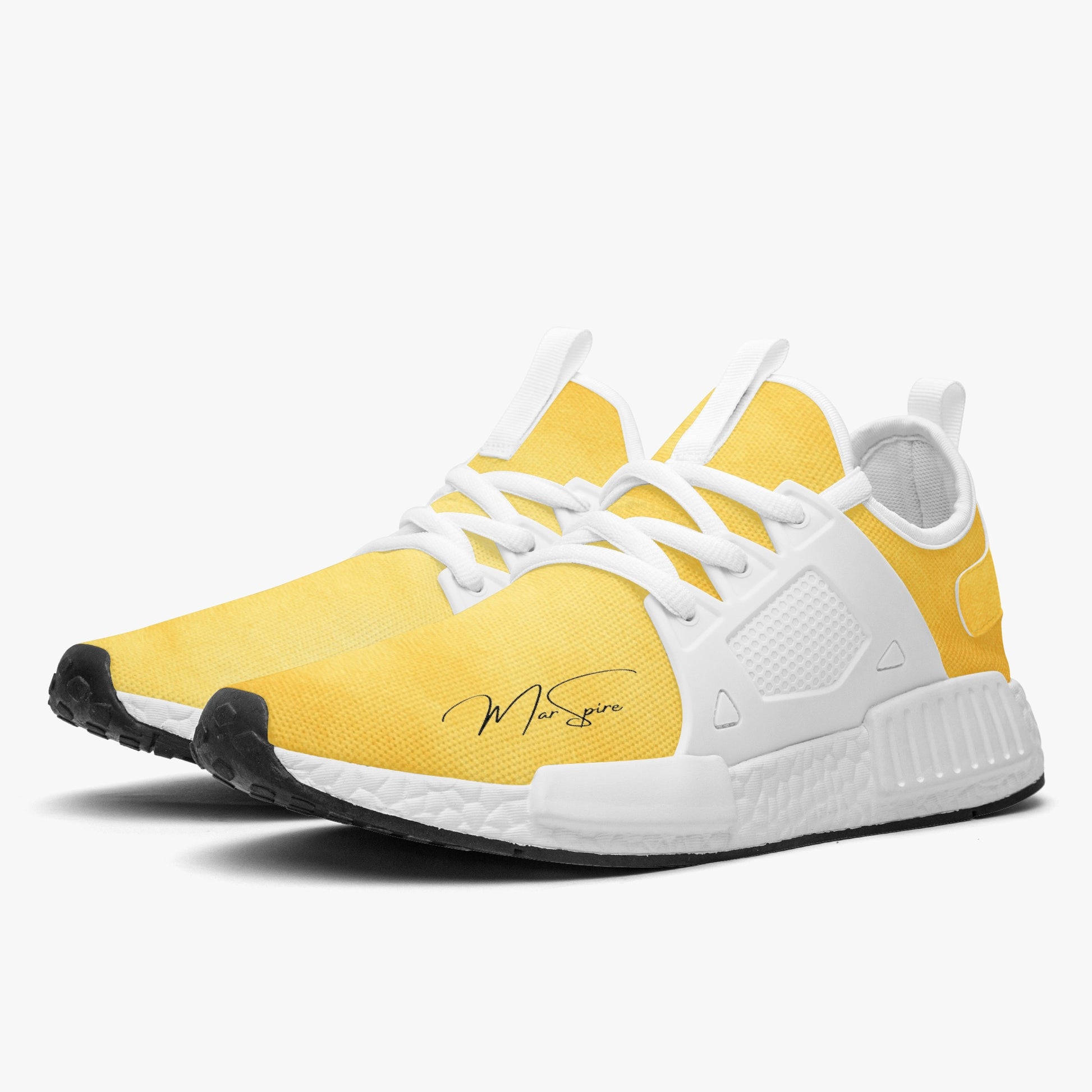 pair of athletic sneakers - side view