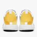 back view of athletic sneakers