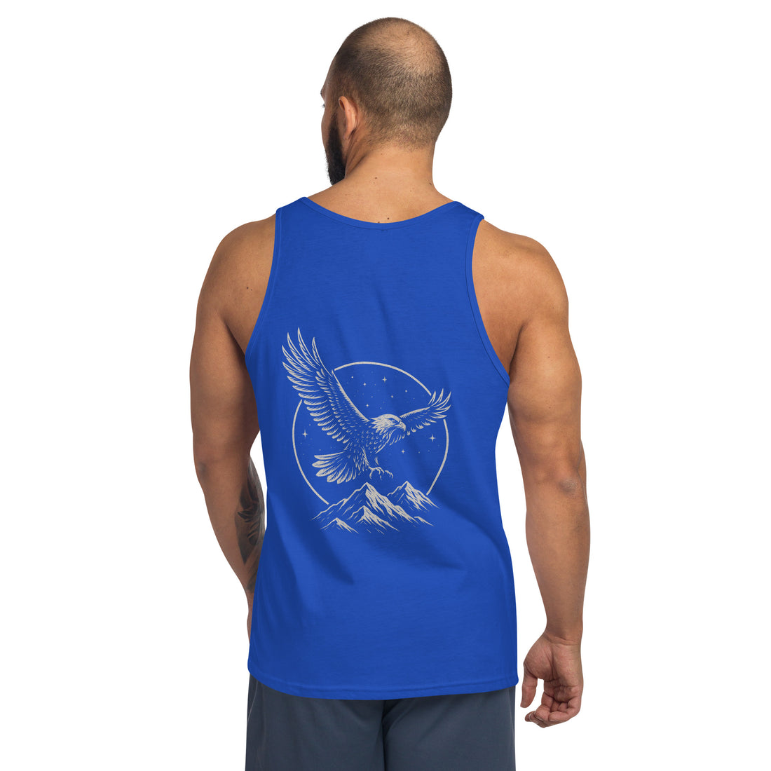men's tank top - blue colour