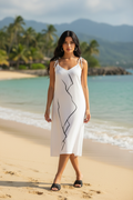 Tie-strap midi dress